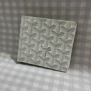 Goyard White Goyardine Print Victoire Bi-Fold Wallet